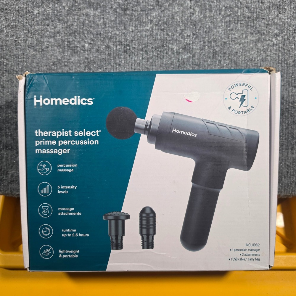 Homedics Therapist Select Prime Percussion Massager HHG-681B-WMT Black 5 Speeds